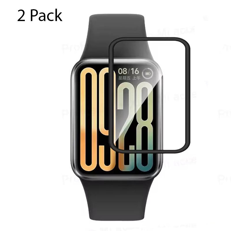 3D Protective Film For Xiaomi Band 9 Pro Full Curved Edge Screen Protector - Pack of 2