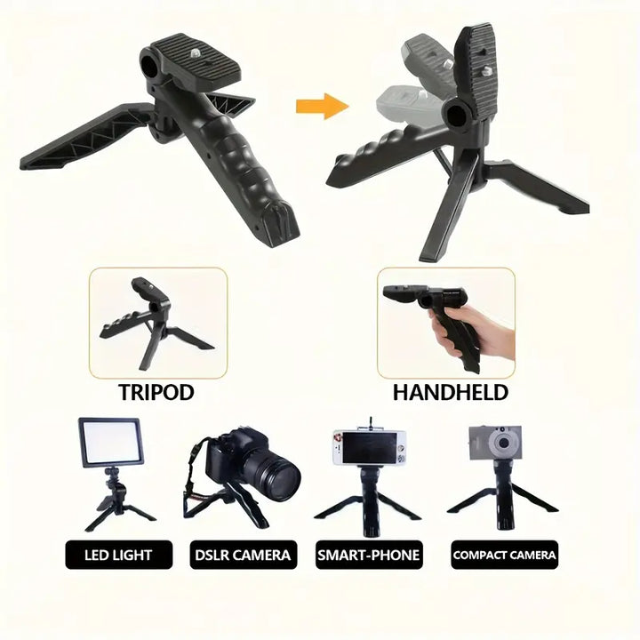 All-in-One Mobile Vlogging Kit with LED Light & Microphone