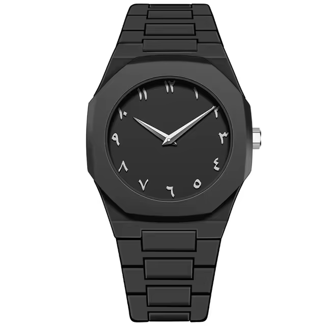 Luxury Quartz Arabic Numerals Wrist Watch for Men – Black Dial
