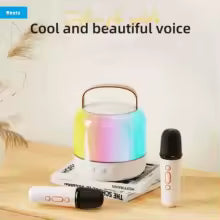 magnetic bluetooth 5.3 wireless speaker — mic & led karaoke mode