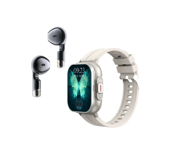 Headset 2 in 1 Smart Watch BT Call Blue Tooth Headphones